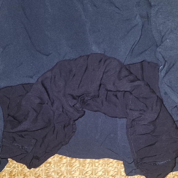 Altar'd State Blue and White Maxi Dress with Flutter Sleeves - Picture 9 of 9